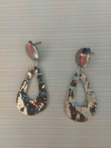 Ατσάλινα σκουλαρίκια metalize earings