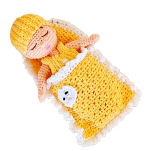 “Μωράκι στον υπνόσακο” χειροποίητο amigurumi ύψους 20 εκ