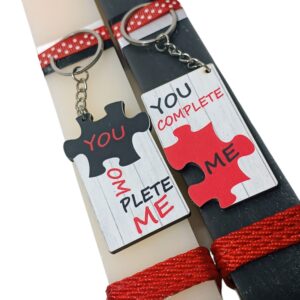 Πασχαλινές λαμπάδες για ζευγάρια “you complete me”