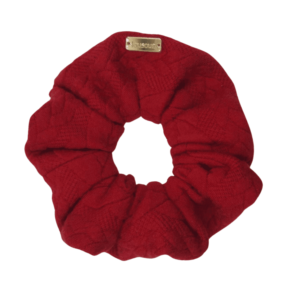 lOUSOUN scrunchie, χειροποίητο λαστιχάκι μαλλιών