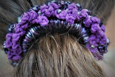Χειροποίητο scrunchie για τα μαλλιά